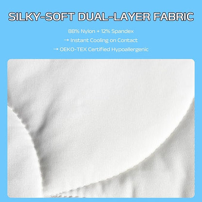 Cooling Comforter for Hot Sleepers - Lightweight Breathable Tencel Blend, Double Sided All-Season Comforter, Temperature Regulating & Machine Washable (Cream, Throw(70''L*60''W))