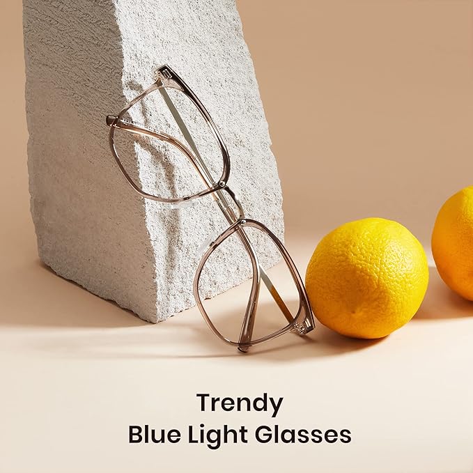 Cyxus Blue Light Glasses for Woman, Fashion Computer Glasses on Office Reduce Eye Strain Anti Migraine for Working Reading