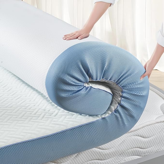 4 Inch Firm Mattress Topper Twin Size, Memory Foam Mattress Topper Extra Support, High-Density Memory Foam Bed Topper for Pain Relief, with Removable Soft Cover, CertiPUR-US Certified