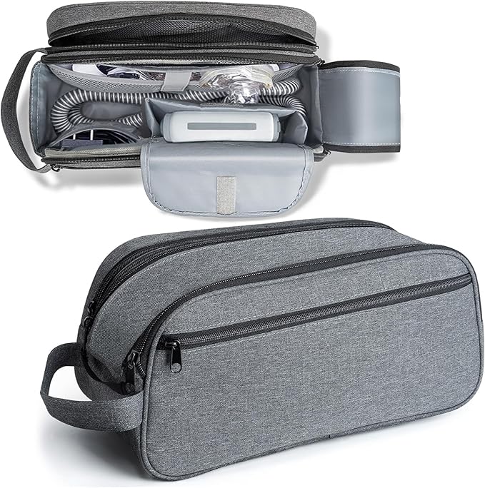 CPAP Travel Bag for ResMed AirMini Machine, Portable Storage Organizer Case Fits for CPAP Machine and Accessorie, Grey