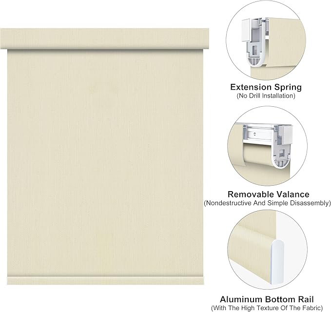Bringnox No Drill Motorized Blinds with Remote,Blackout Windows,with Apple Homekit,Alexa,Google, with App,Voice Control Custom Size