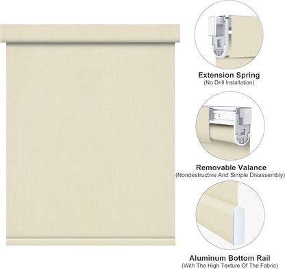 Bringnox No Drill Motorized Blinds with Remote,Blackout Windows,with Apple Homekit,Alexa,Google, with App,Voice Control Custom Size