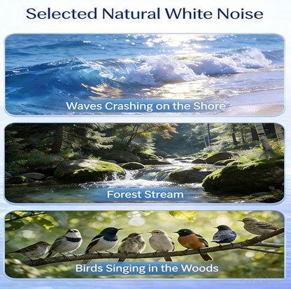 Ultra-Thin Bluetooth Pillow Speaker for Sleeping, Built-in White Noise to Support Sleep, Dual-Mode Bone Conduction & Speakers Audio, Features A Three-Dimensional Bass Effect (2Pcs)