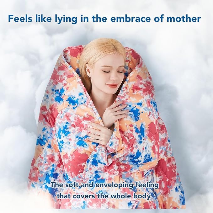 Topcee Weighted Blanket for Adults (20 lbs, 60" x 80") Queen Size Soft Cooling Heavy Blanket Sleeping, Apply to 190-210 lbs Body, Thick Breathable Blanket with Glass Bead, Easy Care