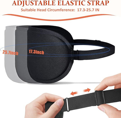 Funny 3D Zero Pressure Sleep Eye Mask for Men Women Side Sleeper, Adjustable Blackout Soft Breathable Eye Masks for Travel Nap Night Sleep, Humorous Gift Stocking Stuffers (DO NOT Disturb)