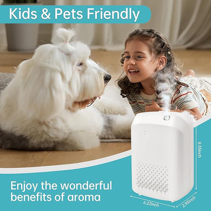 2025 Upgrade WiFi Smart Scent Air Machine for Home, Hotel, Spa, Office, 1500 Sq. Ft Coverage, Cold Air Diffuser, Waterless Essential Oil Diffuser, 400ML Bluetooth Hotel Collection Diffuser (White)