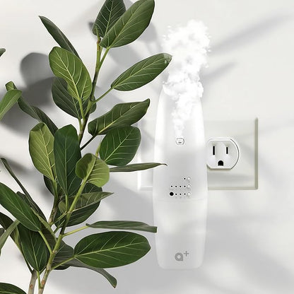 AROMAR Waterless Plug-in Aroma Diffuser - Cold-Air Essential Oil Machine, App-Controlled, Covers 500 Sq.Ft - 'New York' Scent Included - Perfect for Home, Office, & Business use - White