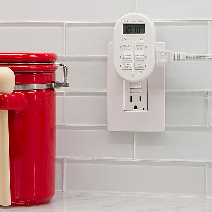 myTouchSmart Programmable Indoor Digital Timer, Plug