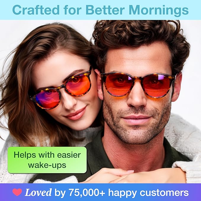 +1.0 +1.5 +2.0 +2.5 Orange Blue Light Blocking Reading Glasses for Better Sleep - Migraine Glasses for Women & Men