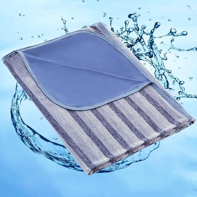 Marchpower Cooling Blanket for Hot Sleepers King Size, Double Sided Arc-Chill Cooling Fabric Q-Max>0.5, Cooling Blanekt for Hot Flashes and Night Sweats, Cool Blanekt Cold Blanket for Summer Blue