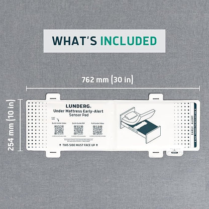 Lunderg Under Mattress Bed Alarm Pad - Pager NOT Included - Wireless Under Mattress Sensor Pad - Replacement or Extra Pad