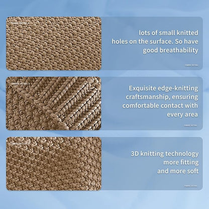 Topcee Knitted Weighted Blanket - 48"x72" 12lbs Cooling Chunky Knit Heavy Blanket for Adults Cable Yarn Knit Decorative No Beads Soft, Cozy and Cooling Weighted Throw Blankets Machine Washable