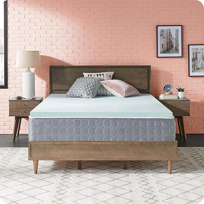 Sealy Dreamlife 2” Gel Memory Foam King Mattress Topper with SealyComfort Gel Foam, 1 Year Limited Warranty, Made in The USA