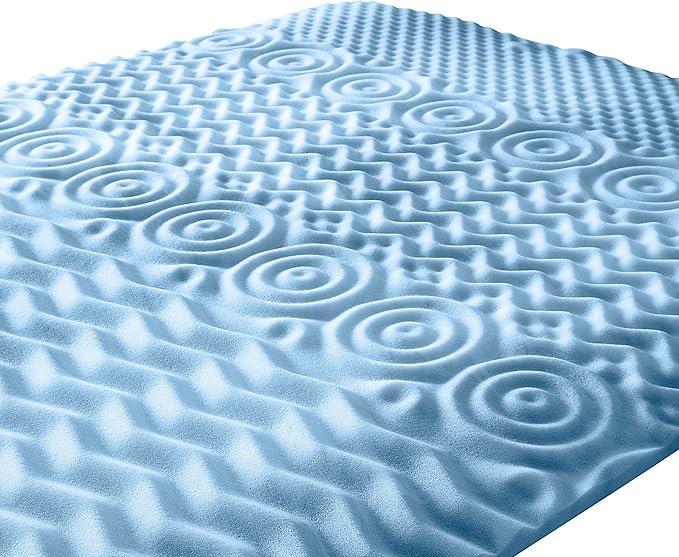 Serta Comfort Zone Cooling Memory Foam Mattress Topper, 1.5 Inch, King