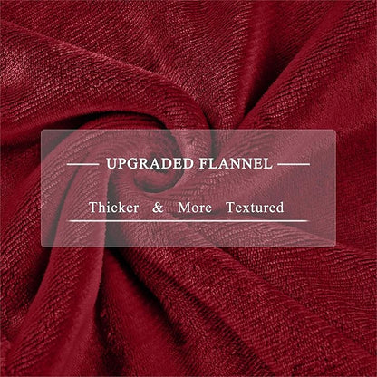 Heated Blanket Electric Blanket Queen Size, Super Soft Cozy Upgraded Flannel Fast Heating Blanket Dual Control with 5 Heating Levels & 10 Hours Auto Off, Machine Washable, 84" x 90", Burgundy
