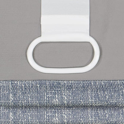Eclipse Drew Noise Reducing Blackout Cordless Lined Window Roman Shade for Living Room, 36 in x 64 in, Blue