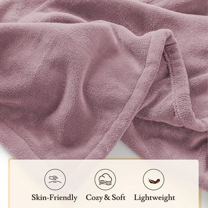 Electric Heated Blanket 84"x90" Queen Size - 4 Heat Settings & Dual Controllers, 10H Auto Shut Off, Ultra-Soft Coral Fleece Heated Blanket with Overheat Protection, Dark Pink