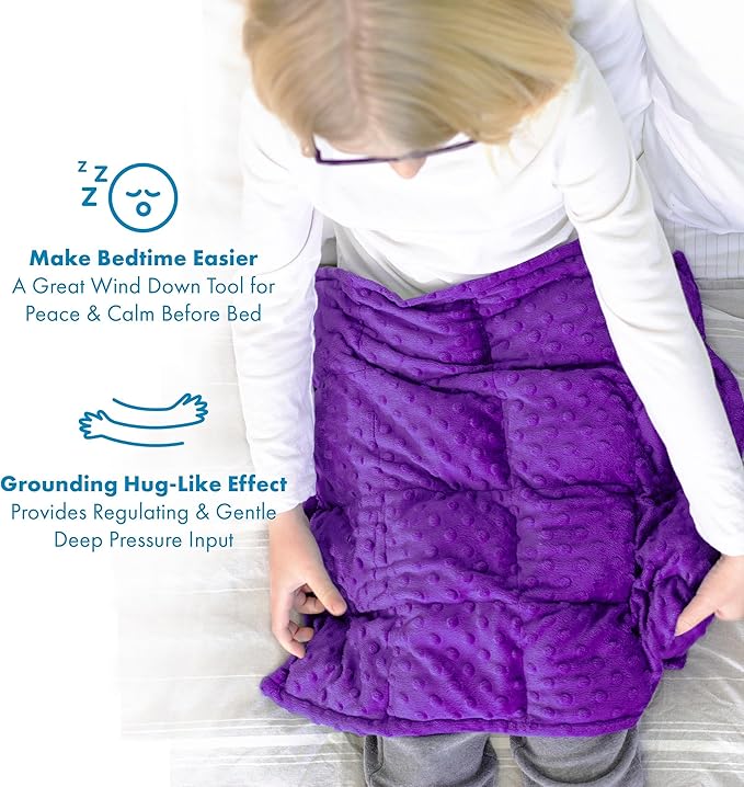 Harkla Weighted Lap Pad for Kids (Lavender)