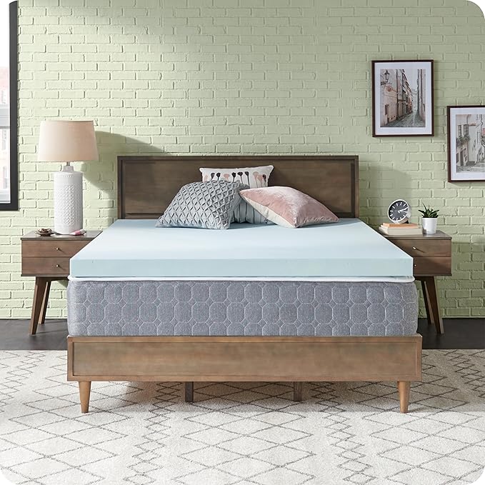 Sealy Dreamlife 3” Gel Memory Foam Twin Mattress Topper with SealyComfort Gel Foam, 1 Year Limited Warranty, Made in The USA
