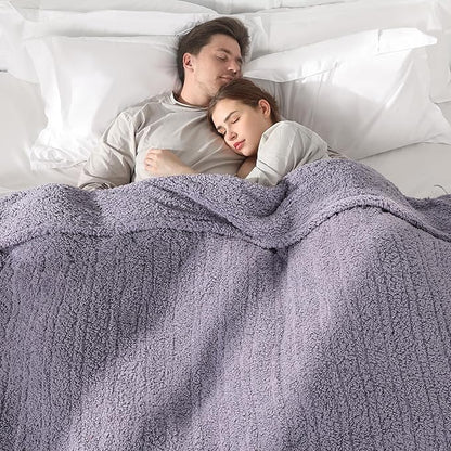 Queen Heated Blanket, Queen Size Electric Blanket with Dual Control of 5 Heating Levels & 10 Hours Auto Off Heating Electric Blanket with Overheat Protection for Home Bedding, 84"x90", Gray Violet