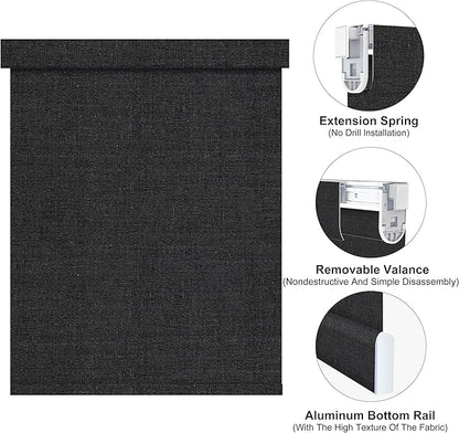 Bringnox No Drill Motorized Blinds with Remote,Blackout Windows,with Apple Homekit,Alexa,Google, with App,Voice Control Custom Size