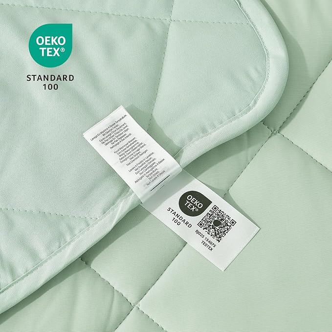 Cozy Bliss Cooling Throw Blanket for Hot Sleepers 50"x70", Q-Max 0.45 Cooling Comfort, Cold Blankets for Night Sweats Sleeping, Ultra-Cool Lightweight Breathable Summer Blanket for Couch Bed, Green