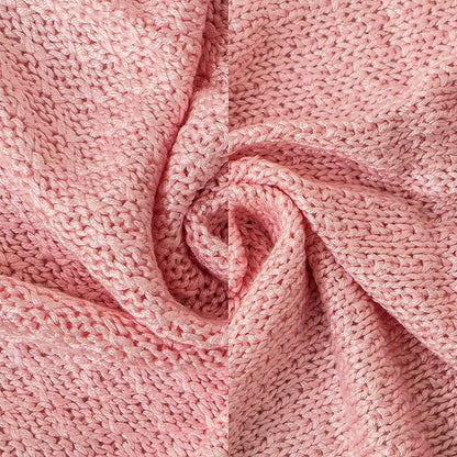 NTBAY Cable Knit Cooling Toddler Blanket, Soft and Breathable Baby Blanket 30x40 Inches Made from Rayon Derived from Bamboo for Crib, Stroller, Nursery, Pink