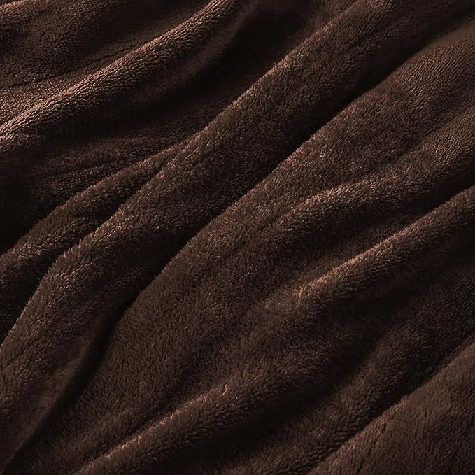 Electric Heated Blanket Twin Size 62"x84", Fast Heating, Soft Plush Microplush for Bed & Couch, 10Hs Auto Off & 5 Heating Levels, Machine Washable, Gifts for Grandma & Family-Dark Brown
