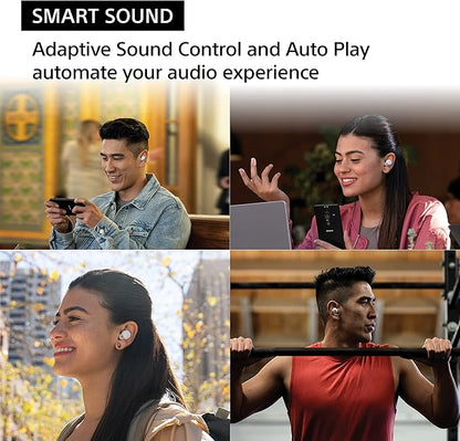 Sony LinkBuds S Truly Wireless Noise Canceling Earbud Headphones with Alexa Built-in, Bluetooth Ear Buds Compatible with iPhone and Android, White