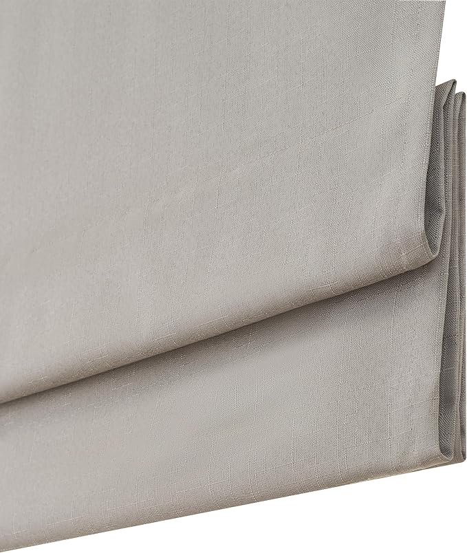 ECLIPSE Kylie Total Privacy Blackout Cordless Lined Window Roman Shade for Living Room, 36 in x 64 in, Grey