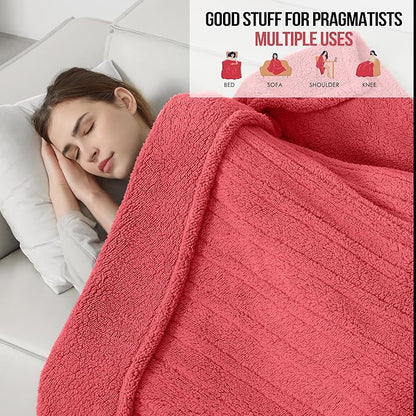 Full Size Heated Blanket, Electric Heated Blanket with 6 Heating Levels & 1-10 Hours Adjustable Timer, Ultra Soft and Thick Washable Full Electric Blanket for Bed, 72"X84", Rose Pink