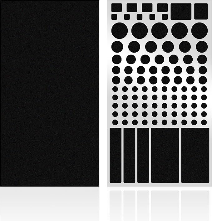 FLANCCI LED Light Blocking Stickers, Light Dimming Stickers, (2 Sheets) Dimming Sheets (2 Sheets 80%)