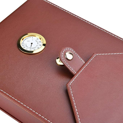 Cigar Case Travel - SEEJI Cigar Humidor Wood Cedar - Cigar Box Portable humidifier Hygrometer