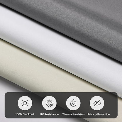 LazBlinds No Drill Blinds for Indoor Windows, Blackout Roller Shades, Cordless Window Blackout Blinds, Thermal Insulated Fabric UV Protection for Home and Office, 39" W x 72" H, Navy Blue
