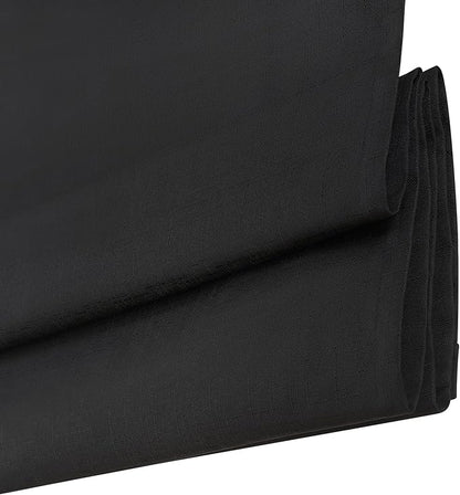 ECLIPSE Kylie Total Privacy Blackout Cordless Lined Window Roman Shade for Living Room, 31 in x 64 in, Black
