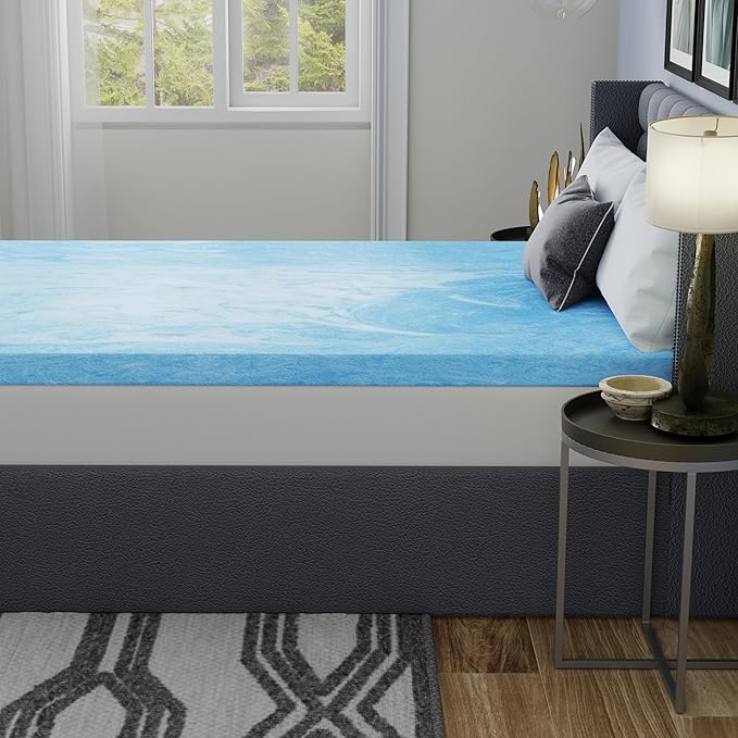 Vibe 3” Gel Swirl Memory Foam Mattress Topper, King