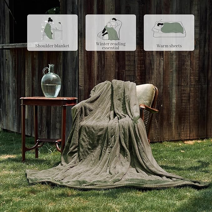 Electric Blanket Queen Size 84''X90'' - Heated Blanket with Dual Control Fast Heating 10 Heating Levels & 10 Hours Auto Off,ETL Certified Machine Washable (Gray Green)
