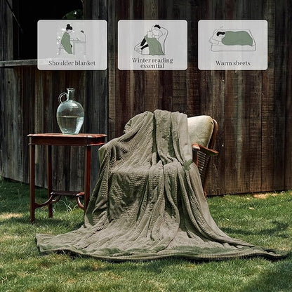 Electric Blanket Queen Size 84''X90'' - Heated Blanket with Dual Control Fast Heating 10 Heating Levels & 10 Hours Auto Off,ETL Certified Machine Washable (Gray Green)