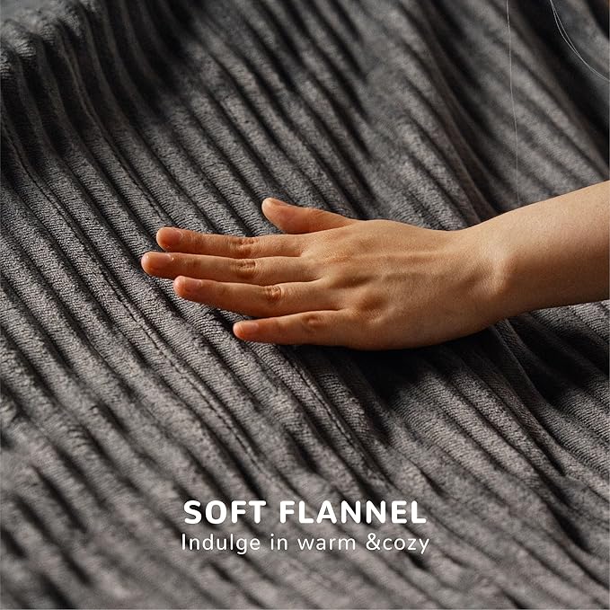 Heated Blanket Full Size 72"x84",ETL Certification-6 Heating Levels Electric Blanket&1-10 Hour Auto Off,Machine Washable Heating Blanket(Grey)