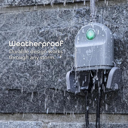 Geeni Outdoor Duo Wi-Fi Smart Plug | 2 Weatherproof Outlets, Compatible with Alexa & Google Assistant | Wireless Remote Control & Timer for Holiday Lights, Appliances, and More, 2-Pack