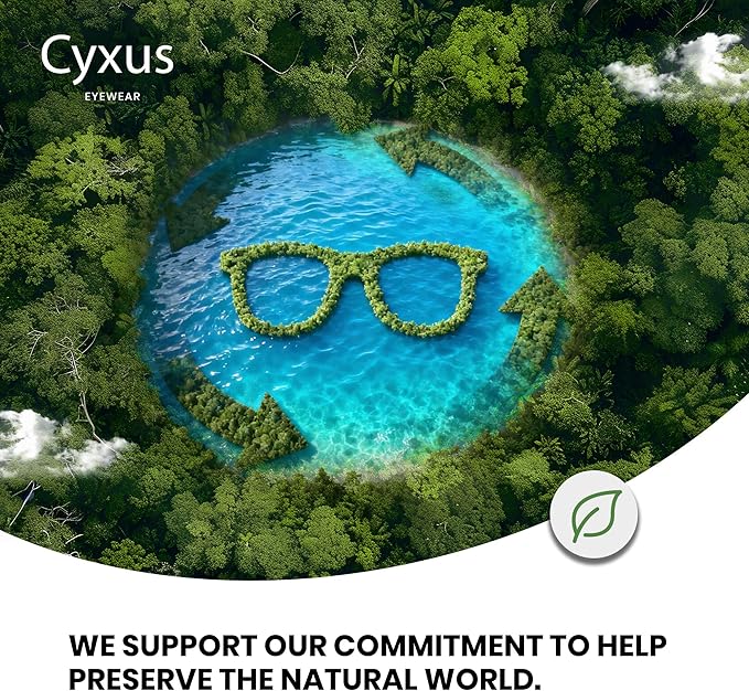 Cyxus 2 Pack Blue Light Glasses for Women, Blue Light Blocking Computer Eyeglasses for Woman Anti Eye Strain Glasses Reduce Headaches