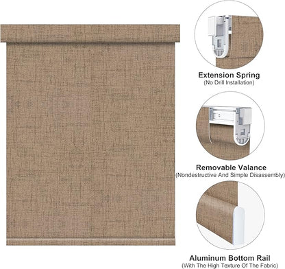 Bringnox No Drill Motorized Blinds with Remote,Blackout Windows,with Apple Homekit,Alexa,Google, with App,Voice Control Custom Size