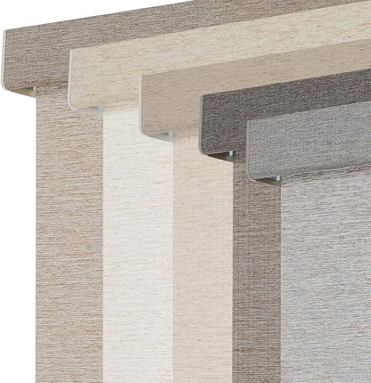 Persilux Light Filtering Roller Shades for Window Blinds,Cordless,Linen Fabric,Thermal Insulated Fabric UV Protection Shades for Home,Office,Bedroom,Door,Light Filtering-Grey,34" W X 64" H