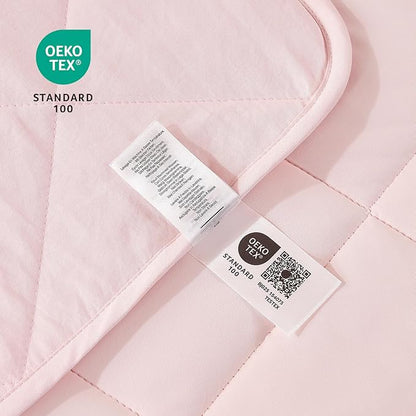 Cozy Bliss Cooling Blanket for Hot Sleepers Queen Size, Q-Max 0.45 Cooling Comfort, Cold Blankets for Night Sweats Sleeping, Ultra-Cool Lightweight Breathable Summer Blanket for Bed, Cool Pink