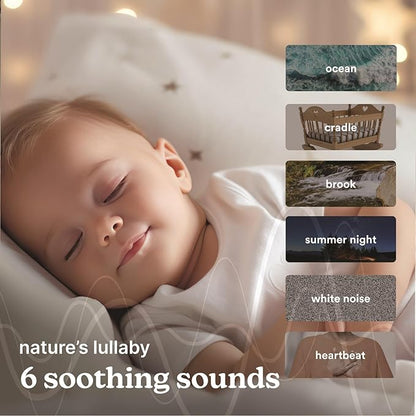 Homedics SoundSleep Rejuvenate White Noise Sleep Machine, Small Travel Sound Machine with 6 Relaxing Nature Sounds, Portable Sound Therapy for Home, Office, Nursery, Auto-Off Timer, by Homedics