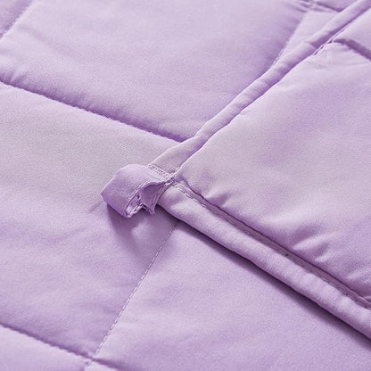 MOTRIP Weighted Blanket for Adults Queen Size 15 lbs, Cooling Blanket for Hot Sleepers, Machine Washable Soft Bed Blanket with Premium Glass Beads, 60''x80'' 15 Pounds Purple