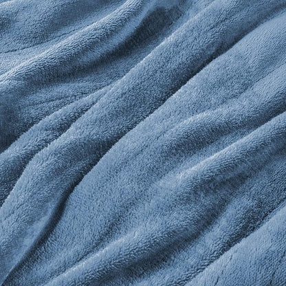 Electric Heated Blanket Twin Size 62"x84", Fast Heating Throw, Soft Plush Microplush for Bed & Couch, 1-10Hs Auto Off & 6 Heating Levels, Machine Washable, Gifts for Grandma & Family-Light Blue