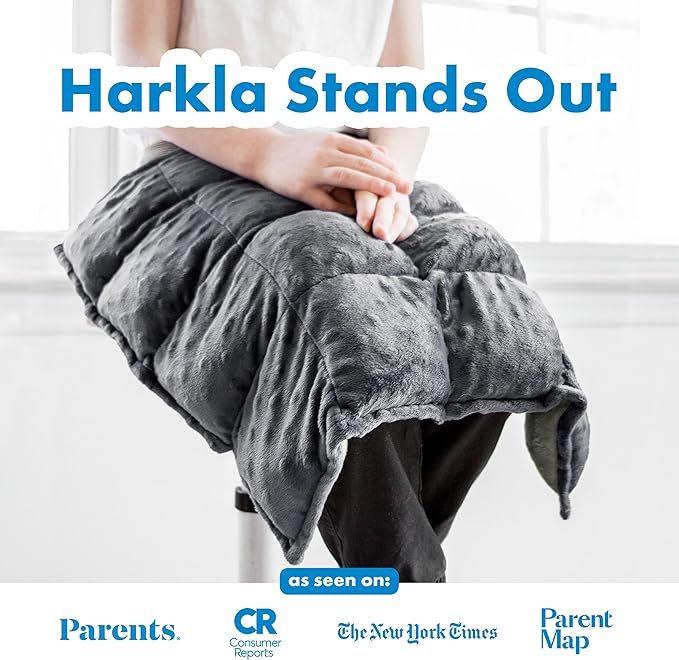 Harkla Weighted Lap Pad for Kids (Gray)