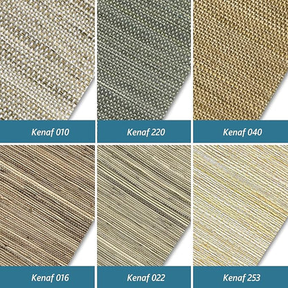 SmartWings Fabric Sample for Motorized Natural Woven Wood Shades Work with Matter Thread Homekit Z-Wave Alexa Google, Electric Auto Roman Blinds for Smart Home/Office, Various Materials, Multi Color