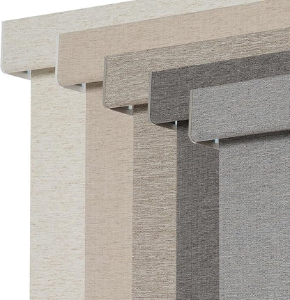 Persilux Blackout Roller Shades for Window Blinds,Cordless,Linen Fabric,Thermal Insulated Fabric UV Protection Shades for Home,Office,Bedroom,Door,Blackout-Grey,32" W X 72" H